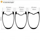 [ULTRALIGHT] 700C 45x28mm Carbon Tubeless Hooked/Hookless / Tubular Road Bike Rim